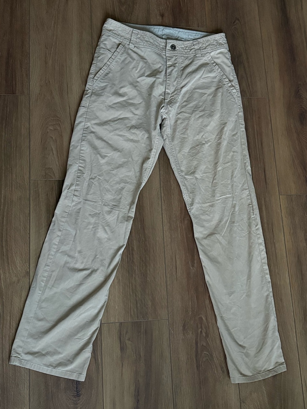 Kuhl Slax Pants Mens 30X32 Beige Tan Klassik Fit Hiking Cargo Stretch Outdoor